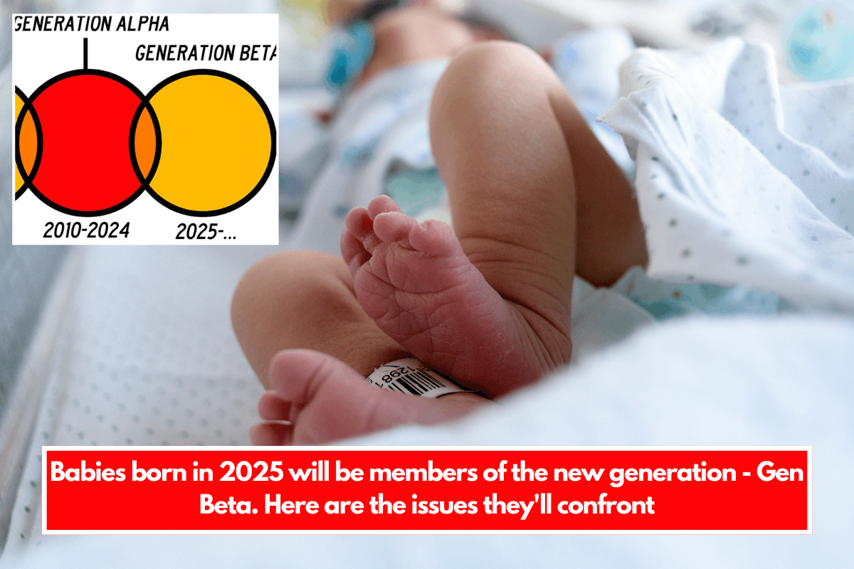 Babies born in 2025 will be members of the new generation - Gen Beta. Here are the issues they'll confront