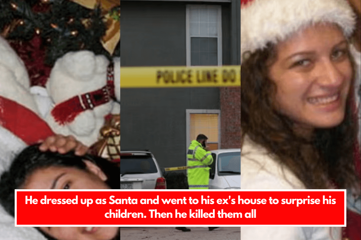 He dressed up as Santa and went to his ex's house to surprise his children. Then he killed them all