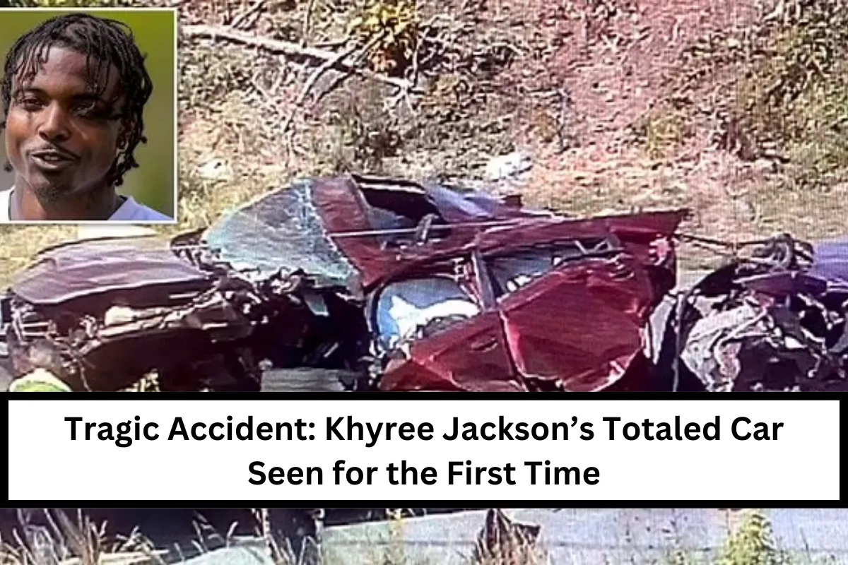 Tragic Accident: Khyree Jackson's Totaled Car Seen for the First Time