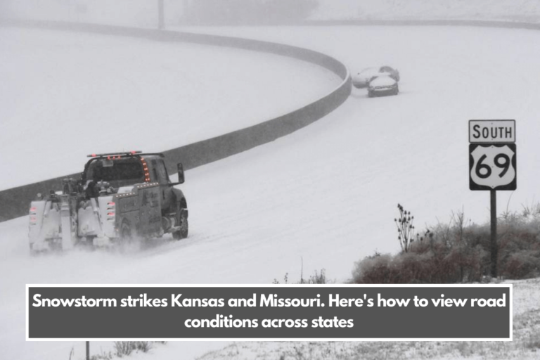 Snowstorm strikes Kansas and Missouri. Here's how to view road