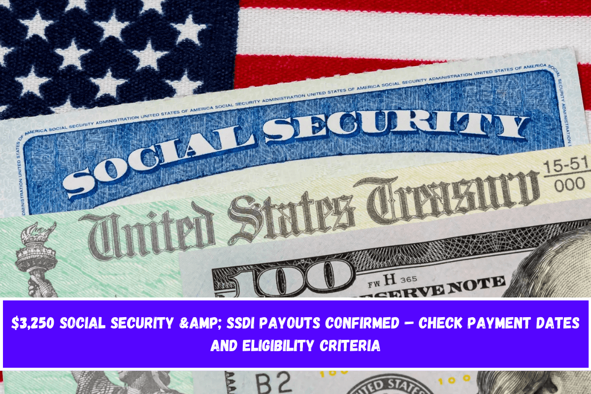 $3,250 Social Security & SSDI Payouts Confirmed – Check Payment Dates and Eligibility Criteria