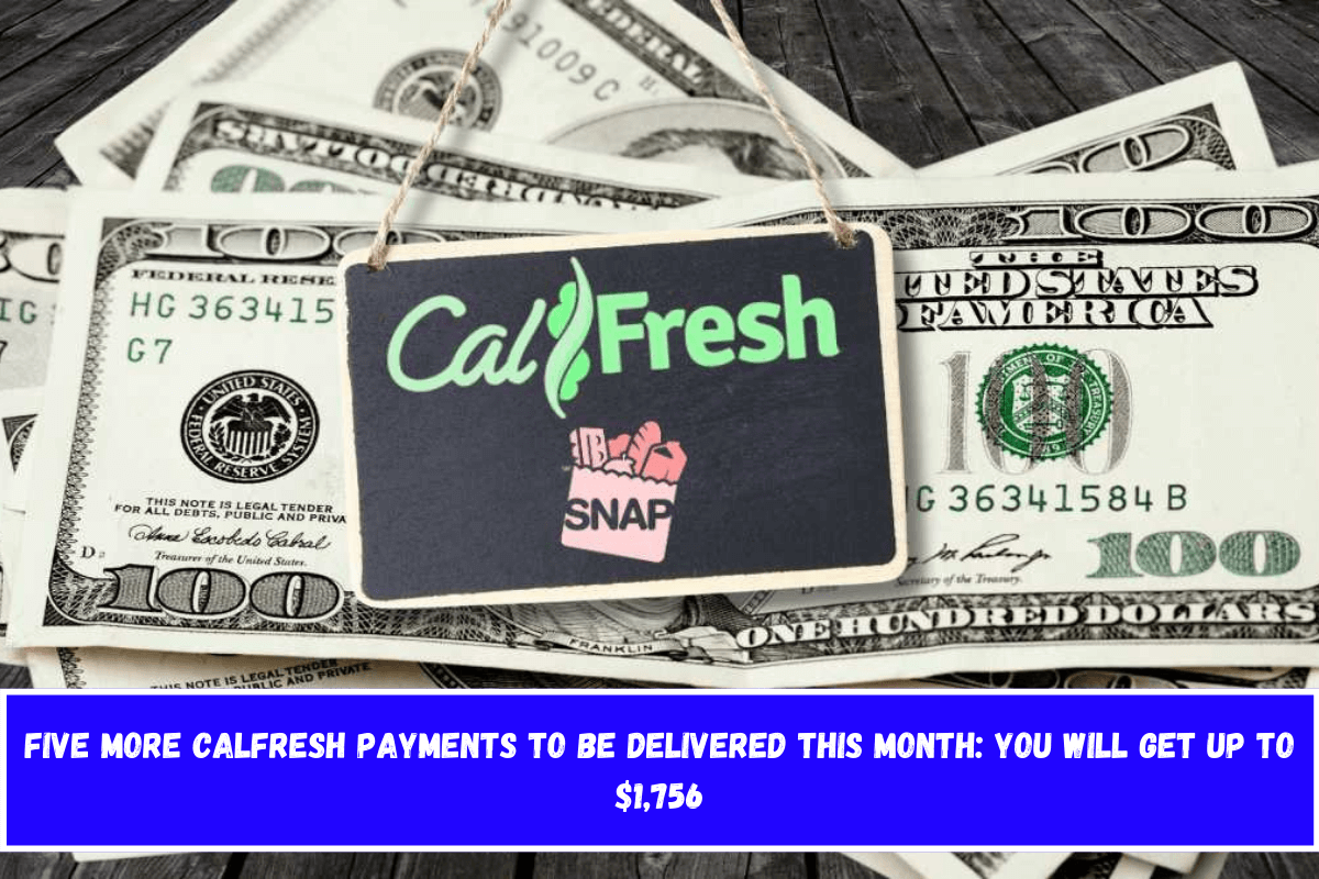 Five More CalFresh Payments to Be Delivered This Month You Will Get Up to $1,756