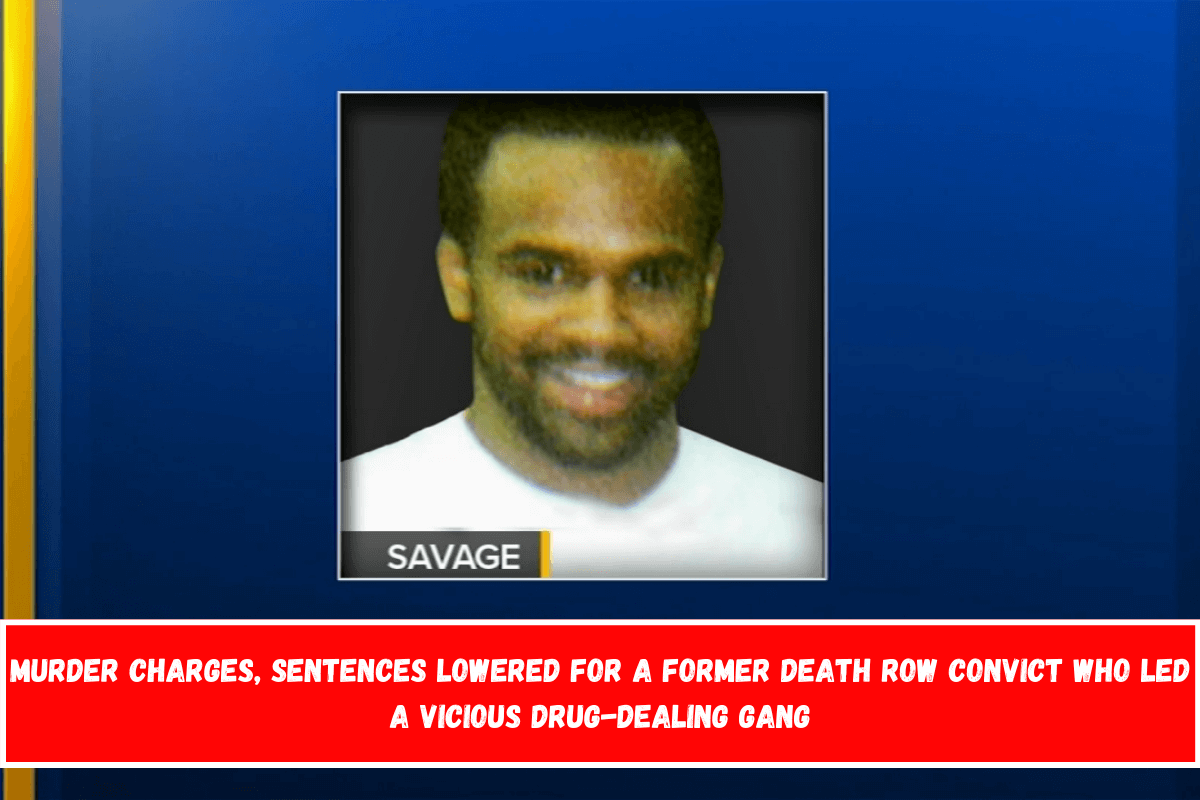 Murder charges, sentences lowered for a former death row convict who led a vicious drug-dealing gang