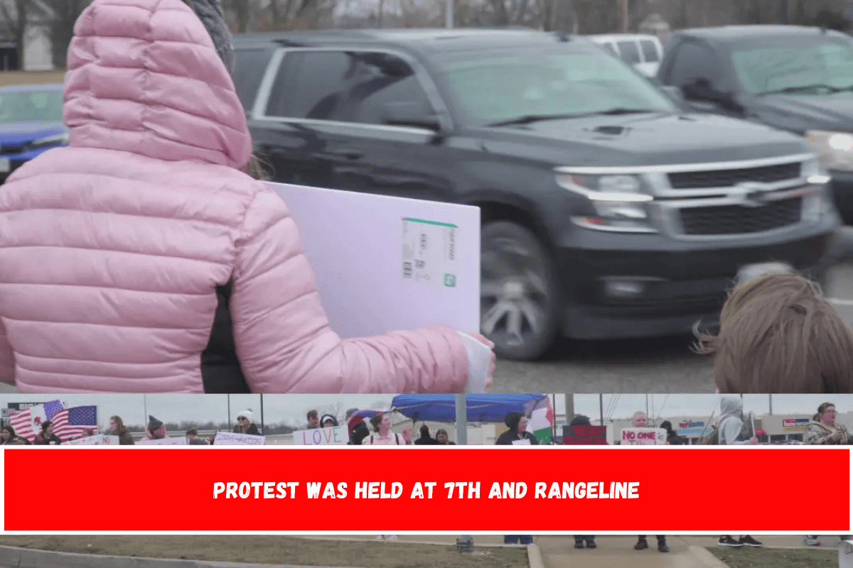 Protest was held at 7th and Rangeline