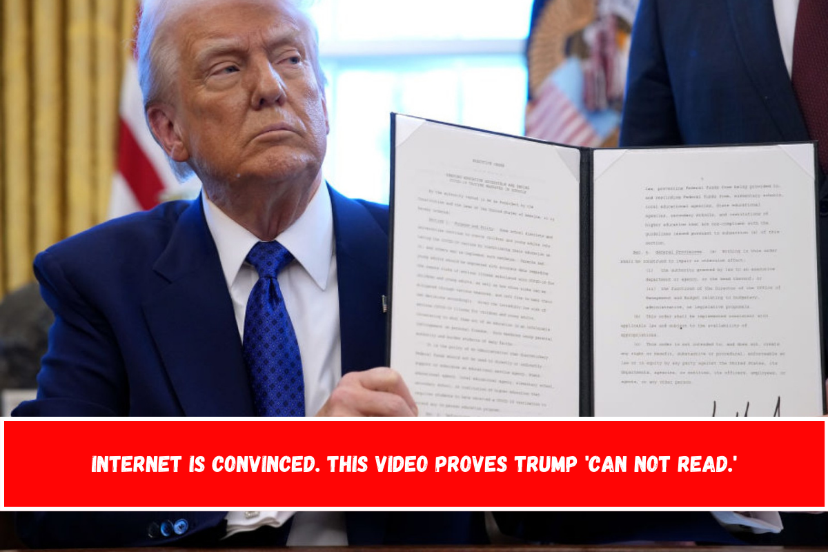 Internet Is Convinced. This video proves Trump 'can not read.'