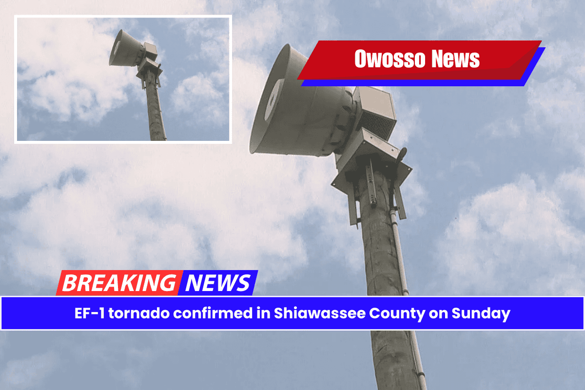 EF-1 tornado confirmed in Shiawassee County on Sunday